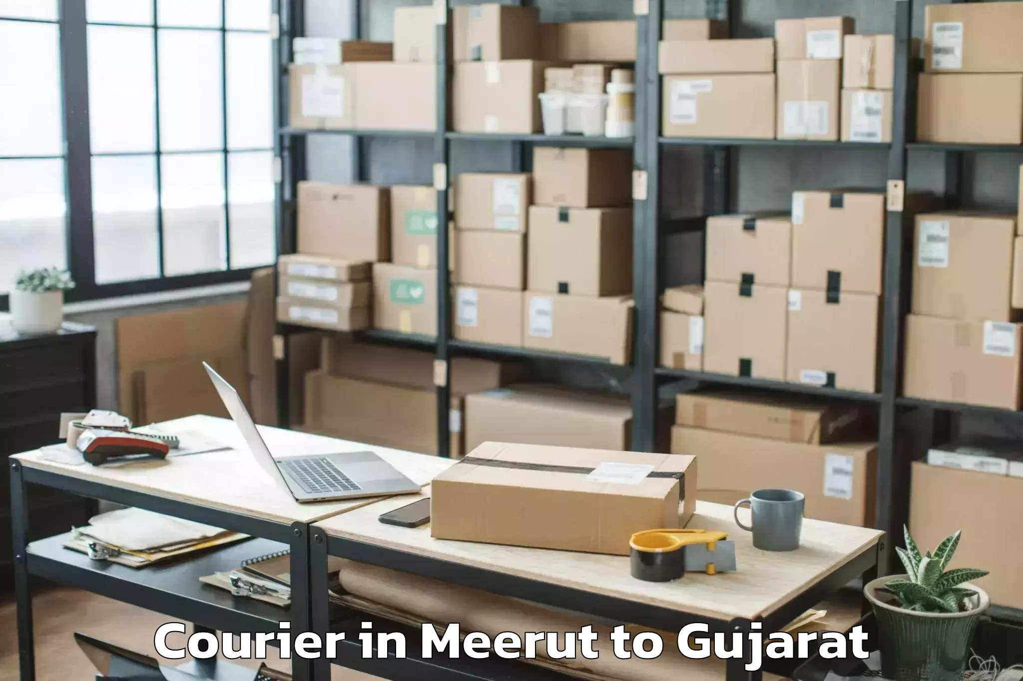 Leading Meerut to Sachin Courier Provider